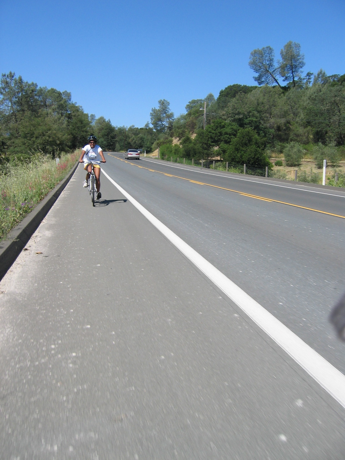 Sangeetha riding the long haul.