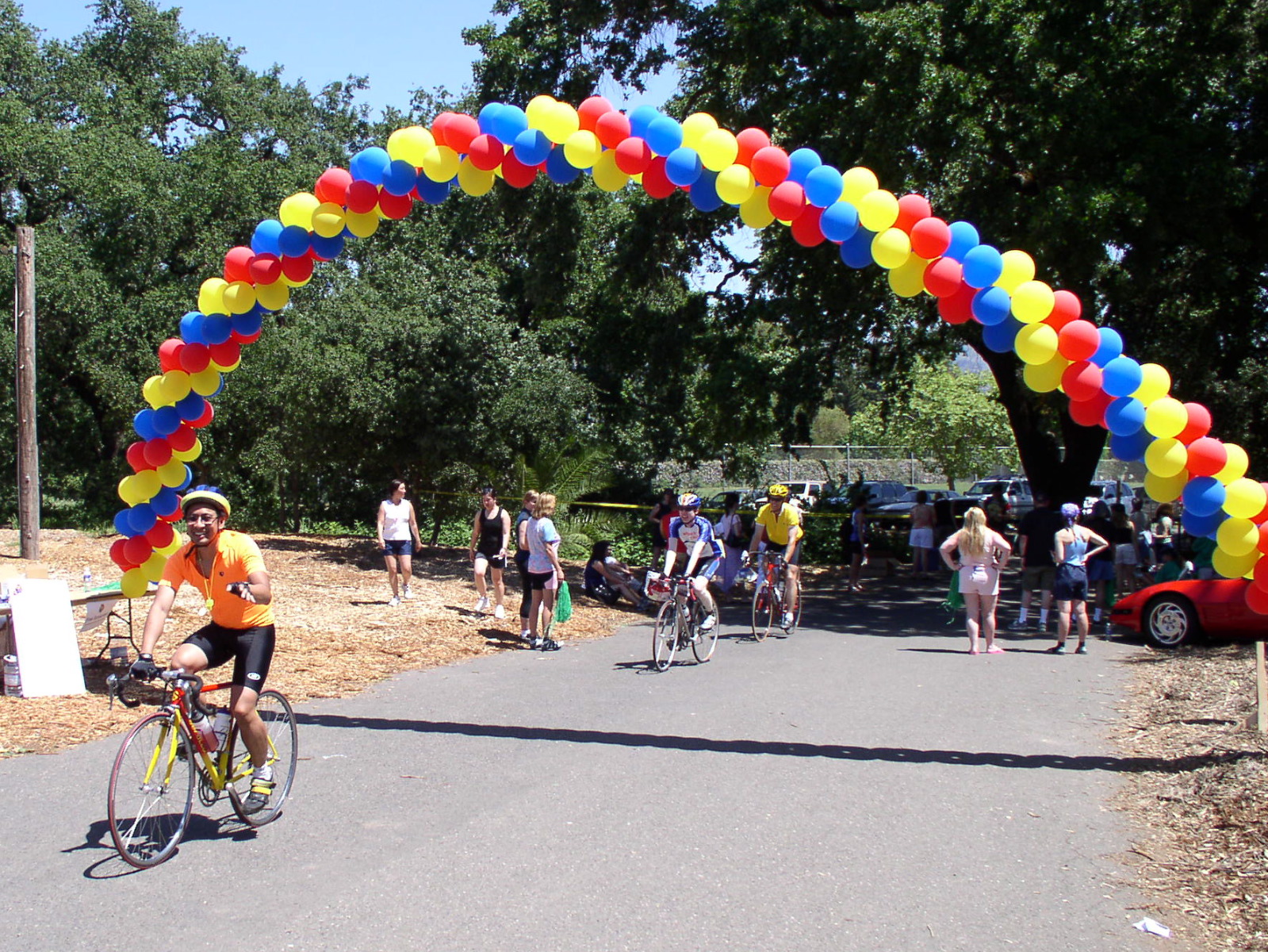 Raymond at the finish